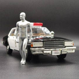 Chevrolet Caprice Police Car With T-1000 Figure 1987 Terminator 2 - Judgment Day 1:18