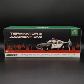Chevrolet Caprice Police Car With T-1000 Figure 1987 Terminator 2 - Judgment Day 1:18
