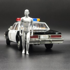 Chevrolet Caprice Police Car With T-1000 Figure 1987 Terminator 2 - Judgment Day 1:18