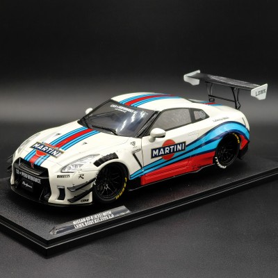 Nissan Skyline GT-R R35 LBWK Body Kit Type 2 Martini 1:18