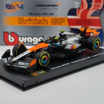 McLaren MCL39 Mercedes L. Norris British GP 2025 1:43