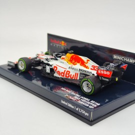 Red Bull RB16B Honda M. Verstappen White (Limited, 2754 Pcs.) 1:43