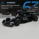 Mercedes W14 G. Russel Spain 2023 1:64
