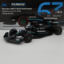 Mercedes W14 G. Russel Spain 2023 1:64
