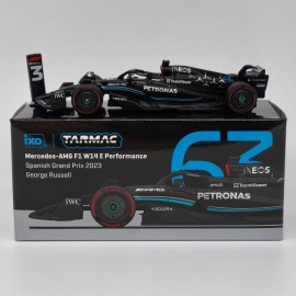 Mercedes W14 G. Russel Spain 2023 1:64