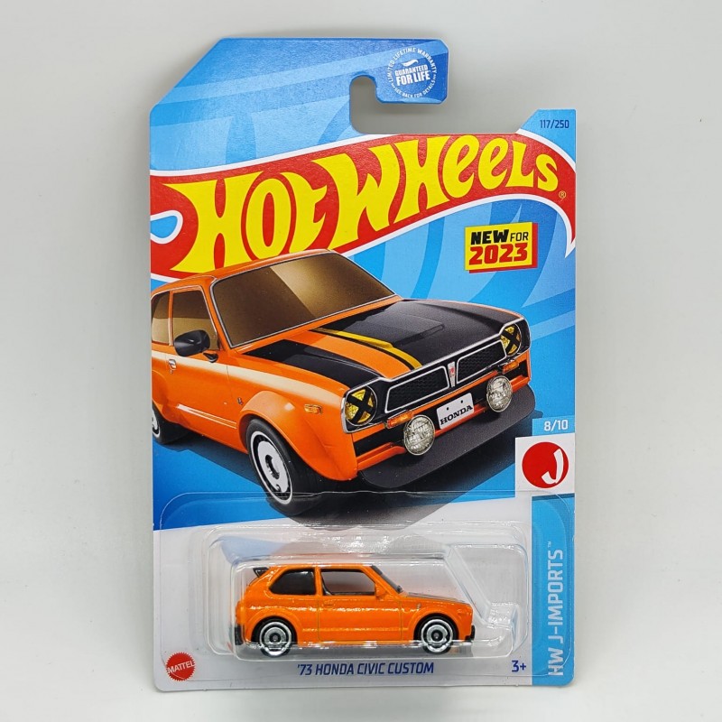 Honda 73 HONDA CIVIC CUSTOM Orange 1:64