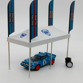 Martini Racing Paddock Service Tent Set 1:64