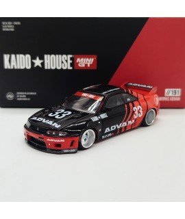 Nissan Skyline GT-R R33 Kaido Works Advan 1:64