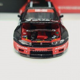 Nissan Skyline GT-R R33 Kaido Works Advan 1:64