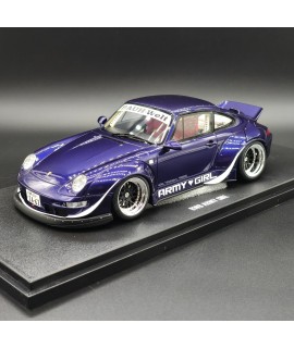 Porsche 911 RWB Army Girl 1:18